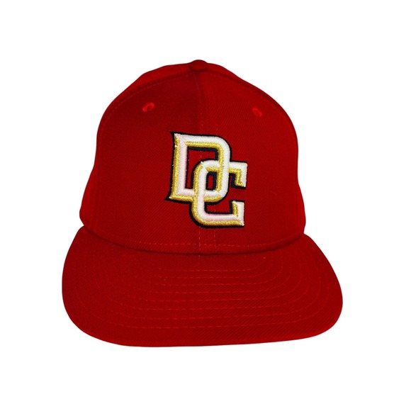 New Era DC Washington Nationals Hat Fitted Baseball Cap 59FIFTY‎ Red Size 7 1/2 - Picture 1 of 6